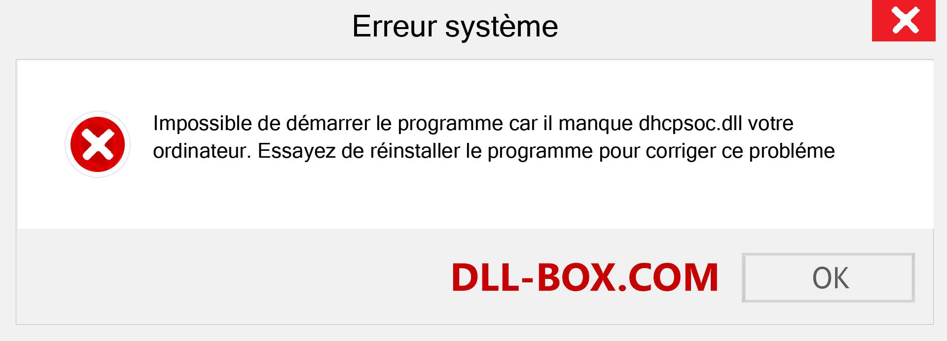 Le fichier dhcpsoc.dll est manquant ?. Télécharger pour Windows 7, 8, 10 - Correction de l'erreur manquante dhcpsoc dll sur Windows, photos, images